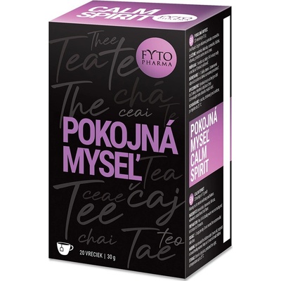 Fytopharma POKOJNÁ MYSEĽ uvoľňujúci bylinný čaj 20 x 1,5 g