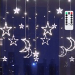 Aigostar - LED външен коледен гирлянд 120xLED/6W/230V/8 функции 3x0, 6m IP44 студено бяло DO (AI2190)