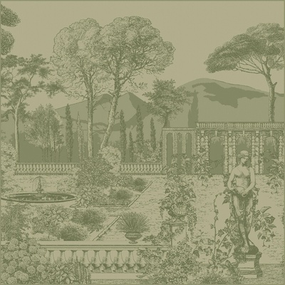 Garnier Thiebaut Ubrousek JARDIN SPIRITUEL OLIVE zelená 54x54 cm