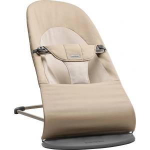 BabyBjörn Бебешки шезлонг BabyBjorn - Balance Soft, Woven Khaki/Beige (1814-005226) - ozone