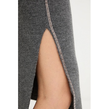 Simona Corsellini Пола с вълна Simona Corsellini в сиво среднодълга с кройка тип молив A25CPGOE0101 (A25CPGOE0101)