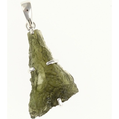 My Moldavite Stříbrný přívěsek s přírodním vltavínem SM12134