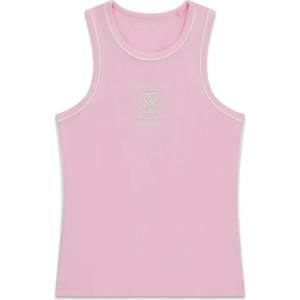 GUESS Розов потник за момиче с бели ивици и детайли Guess