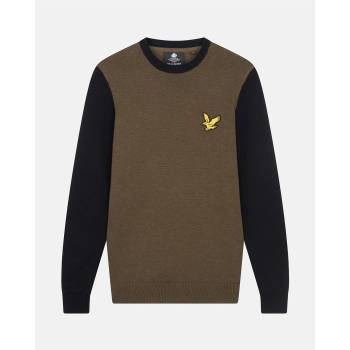 Lyle & Scott Блуза Lyle and Scott Block Crew Neck Sweater - Olive Marl/Jet