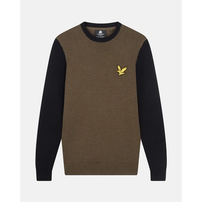 Lyle & Scott Блуза Lyle and Scott Block Crew Neck Sweater - Olive Marl/Jet