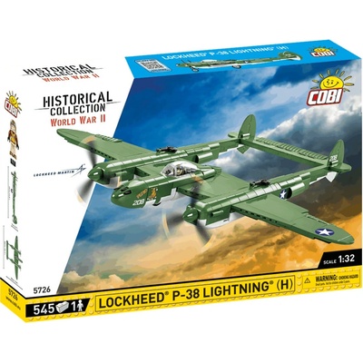 COBI 5726 World War II Americký stíhací-bombardovací letoun Lockheed P-38H Lightning