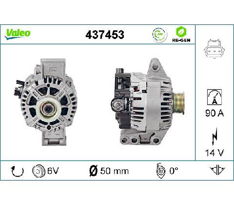 Alternátor VALEO 437453