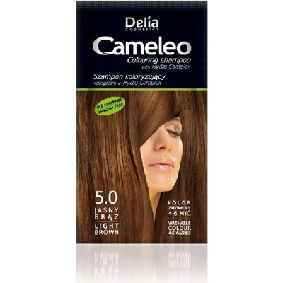 Delia Cosmetics Cameleo Coloring Shampoo tónovací šampon na vlasy odstín 5.0 Light Brown 40 ml