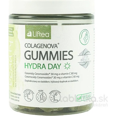 Liftea Colagenova Gummies Hydra Day želatínk biela jahoda 60 bonbónov
