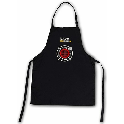 BBQ Guru černá odolný textil zástěra 60x75cm