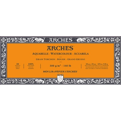Arches akvarelový blok Rough prírodná biela 300 g/m² 10 31 cm20 listov26 × 36 cm