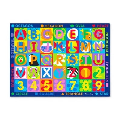 Melissa & Doug - Килимче за игра - Букви и цифри (15193_1)