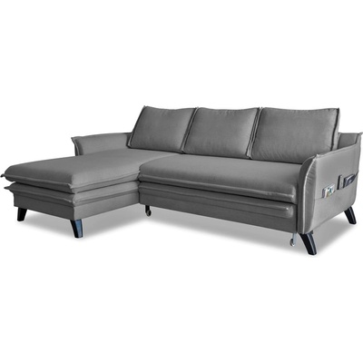 Miuform Сив ъгъл на разтегателен диван, ляв ъгъл Charming Charlie - Miuform (Charming Charlie LCBKL-2QR lin18)