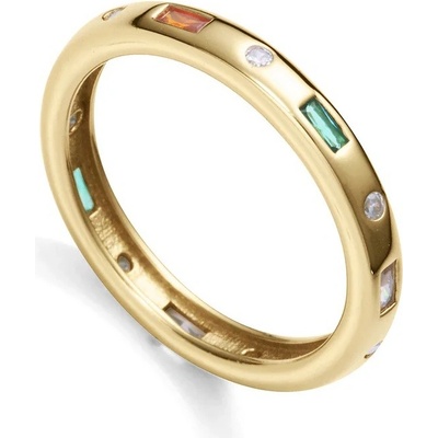 Viceroy pozlátený prsteň so zirkónmi Elegant 13208A014