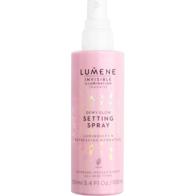 Lumene Invisible Illumination Dewy Glow rozjasňujúci fixačný sprej 100 ml