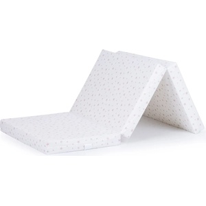 Chipolino Сгъваем матрак Chipolino, 60 х 120 х 6 cm, бяла пудра със звезди (MAT02209WHPD) - ozone