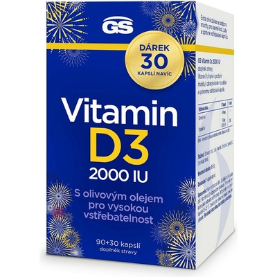 GS Vitamín D3 2000 IU 90 kapsúl