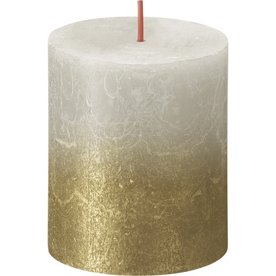 Bolsius Rustic Sunset Válec 68x80mm Sandy Grey + Gold