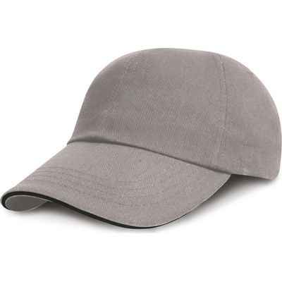 Result Headwear RC 024XP nízkoprofilová sandwich 6 panelová COT2824XP31399-grey/black Šedá/černá