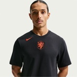 Nike Тениска Nike Men's Netherlands Short Sleeve T-Shirt - Black/Orange