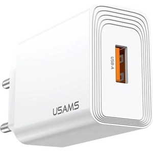 USAMS Зарядно устройство за електрическата мрежа usams t69, usb гнездо 18w, бързо зарядно устройство 3.0, fehÉr cc324tc01 (cc324tc01)