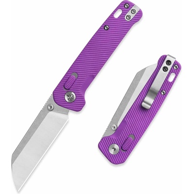 QSP knife Penguin Glyde Lock 14C28N, zavírací s klipem, fialový QS130GL-E1