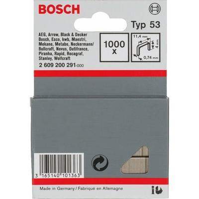 BOSCH Sponky do sponkovačky z tenkého drátu, typ 53 (2.609.200.291)