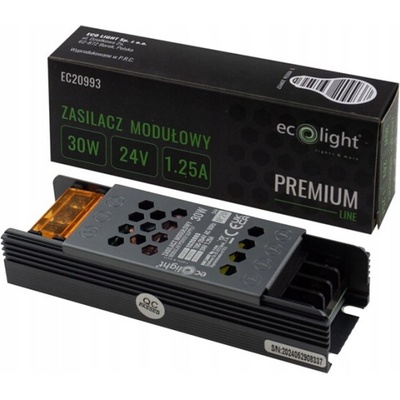 ECOLIGHT Zdroj LED slim IP20 - 24V - 1,2A - 30W - Premium Line EC20993