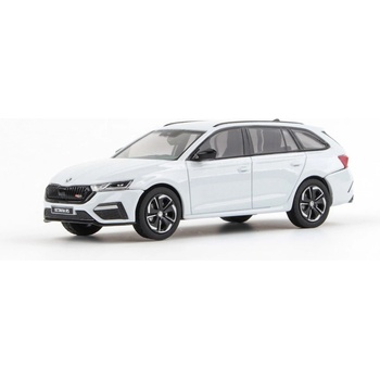 ABREX Škoda Octavia IV Combi RS 2020 Biela Moon Metalíza 1:43