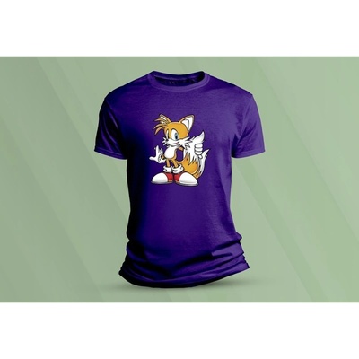 Sandratex dětské bavlněné tričko sonic 5 purpurová