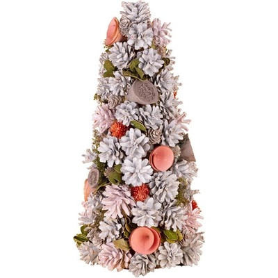 MagicHome ozdobený prírodný ružový 40 cm