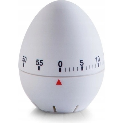 KUCHYŇSKÁ MINUTKA VE TVARU VEJCE, Ø 6 CM, BÍLÁ, ZELLER