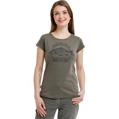 Bushman tričko Kapr W dark green