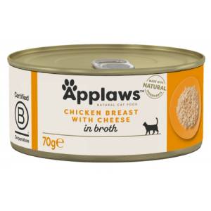 Applaws Chicken & Cheese in broth - Месни хапки пилешко филе и сирене в бульон 70 гр 1006CE-A