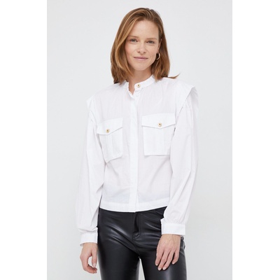 Sisley Риза Sisley дамска в бяло със свободна кройка (51T3LQ01O.101)