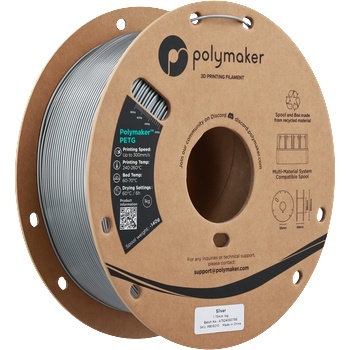 Polymaker PETG Silver - 1, 75 mm / 1000 g (PB05010)