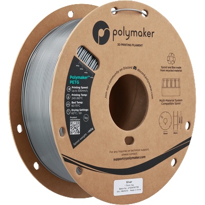 Polymaker PETG Silver - 1, 75 mm / 1000 g (PB05010)