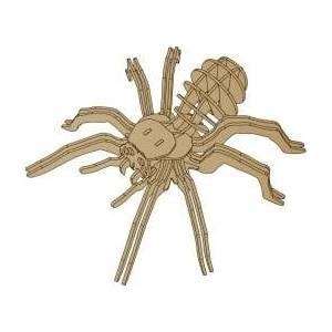 LEAN Toys Wooden 3D Spider Puzzle Educational Combination 31 Elements