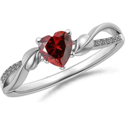 Mabell Dámský stříbrný prsten SAMIRA CZ221DR27217R RED 5C45