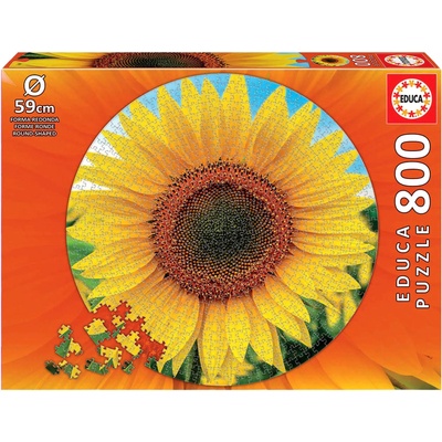 Educa - Puzzle Sunflowers (round) 800 pieces - 850 piese