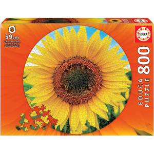 Educa - Puzzle Sunflowers (round) 800 pieces - 850 piese