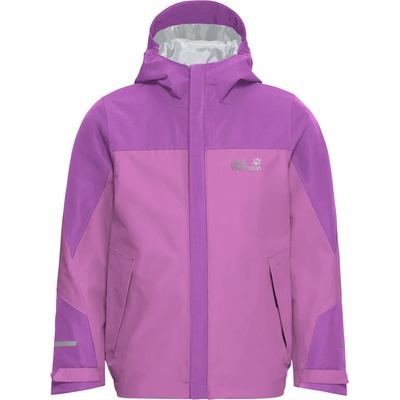 Jack Wolfskin Детско водоустойчиво яке Jack Wolfskin Kid's Trailventure 2L Jacket Waterproof jacket - Foxglove - размер 128 (EU) (703-6913-0113)