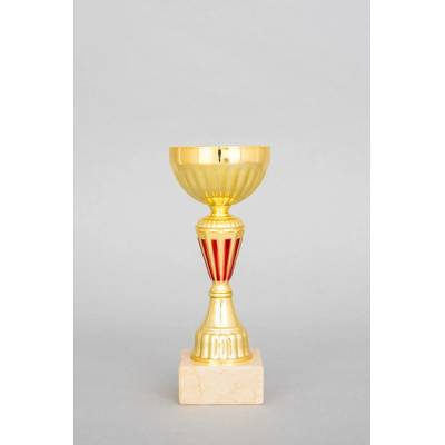 Zlatočervený sportovní pohár 20 28 cm 20 cm