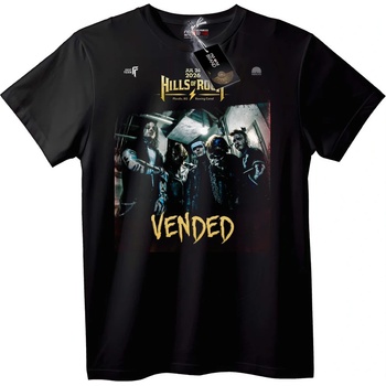 NOONEBRAND Тениска Hills of Rock VENDED - XL, Black