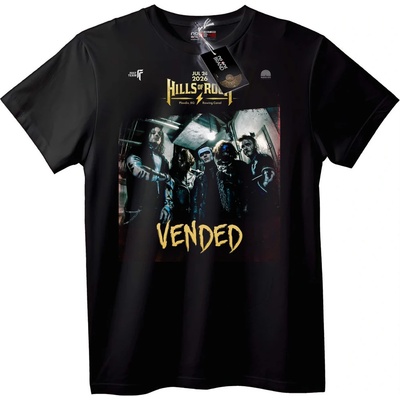 NOONEBRAND Тениска Hills of Rock VENDED - XL, Black