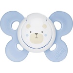 Chicco Силиконова залъгалка Chicco - Physio Comfort Night, 0-6 месеца, светлосиня (N0326) - ozone