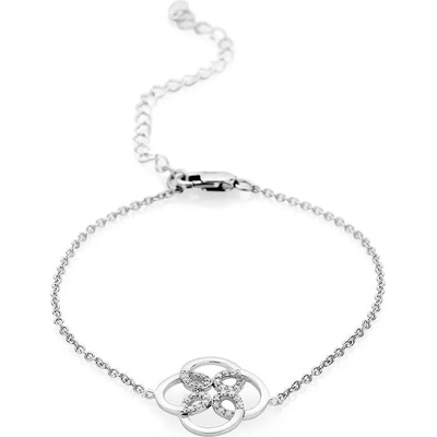 Swan Сребърна гривна с циркониий JT7709B Swan