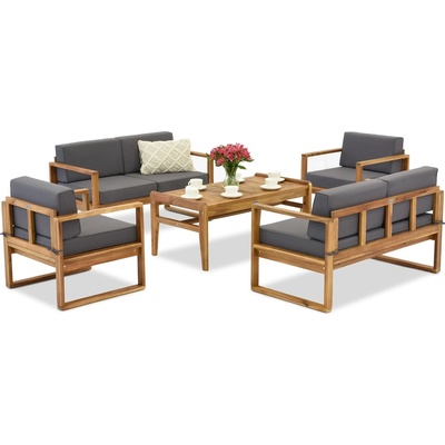 Garden Point Градински мебели от акациева дървесина Maskat Coffee 6 Garden Point (GAP1208-COF6)