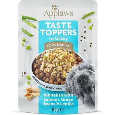 Applaws Taste Toppers in Sauce biela ryba, losos, zelené fazuľky a šošovica 85 g