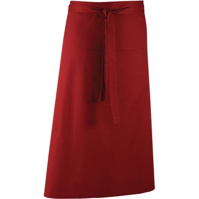 Premier Zástěra Colours PR 158 do pasu dlouhá COT39015837099-burgundy